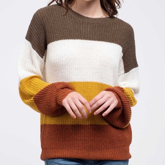 Stripe Long Sleeve Sweater - Picture 3 of 4